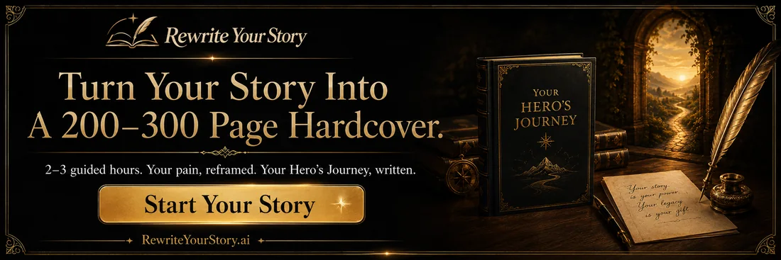 Turn your story into a 200–300 page hardcover in 2–3 guided hours. Start your story.